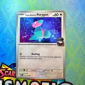 team rocket’s porygon (153/182) - common — pokémon: destined rivals